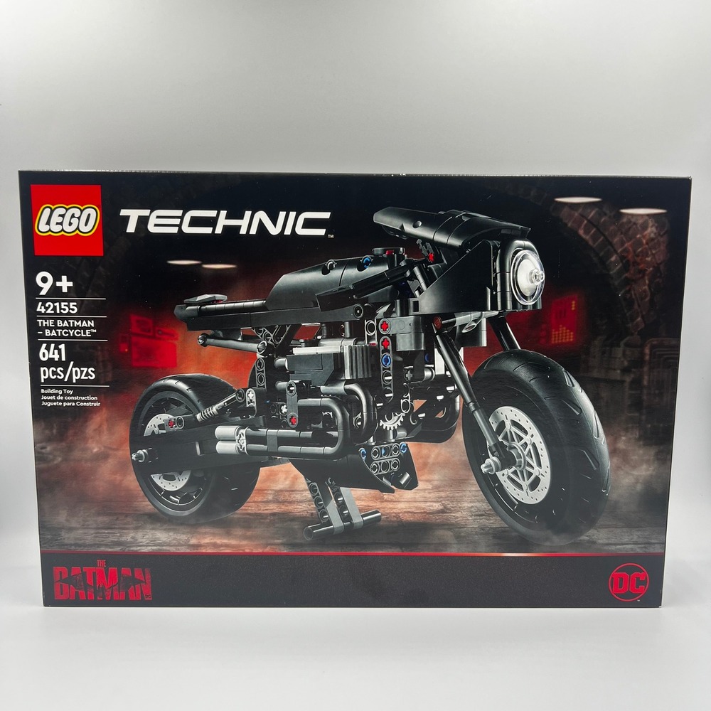 New LEGO Technic The Batman Batcycle 42155 DC Superhero Motorcycle Toy 641 Pcs